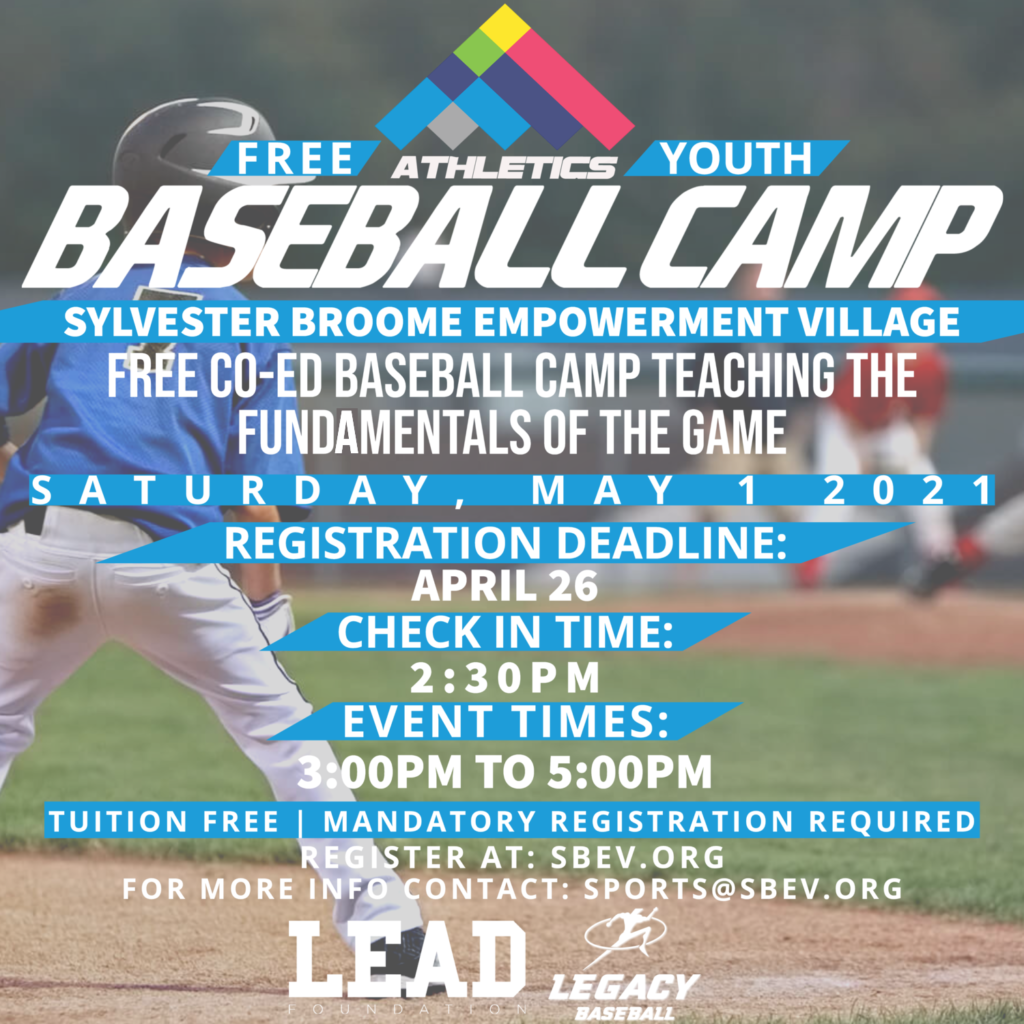 Sylvester Broome Empowerment Village launching youth baseball camp and